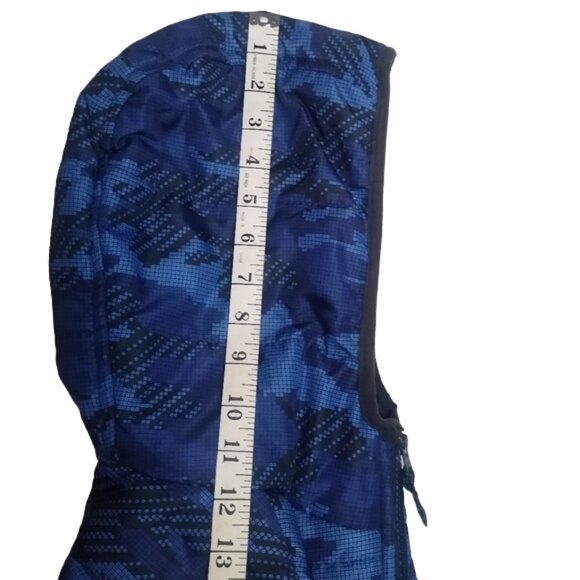 Roebuck & Co, Hooded Puffer Jacket, SIZE: M/M 10/12, blue + black - Picture 11 of 11